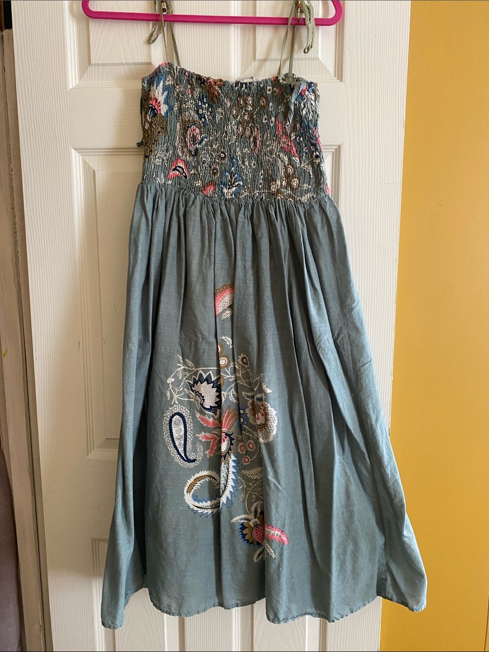Girls olive green sundress